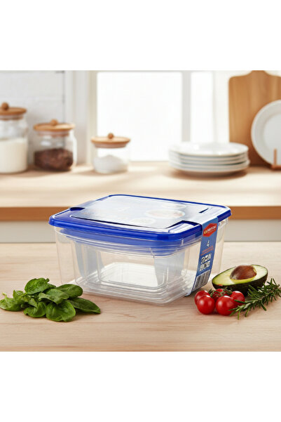 CT STONES Set de 4 recipiente pătrate pentru depozitare