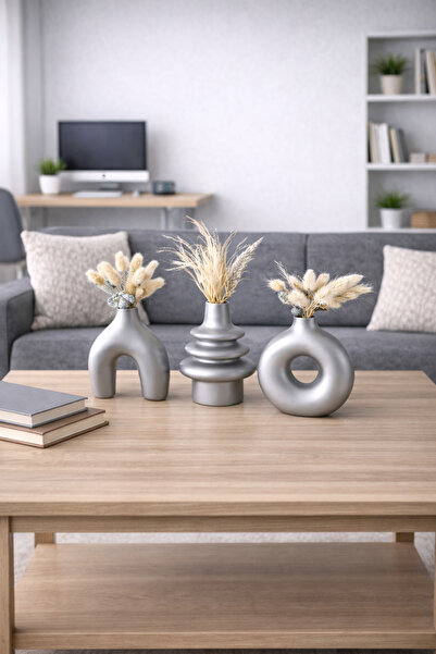 taşorahome Dekoratif mat siyah İskandinav Tarzı Bohem Vazo Pinterest Pampas V...