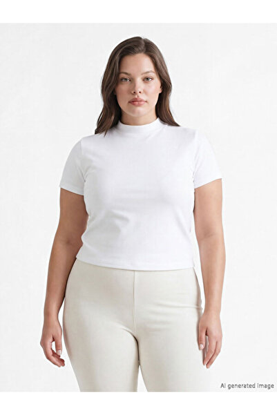 LC Waikiki Rmz Gi̇yi̇m Farkiyla Zero Roba Collar Women's T-Shirt