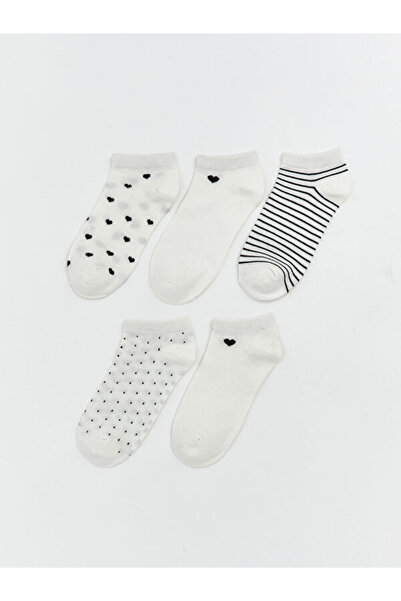 LC Waikiki Selections I Embroidered Women's Bootie Socks 5-Piece from Freezen...