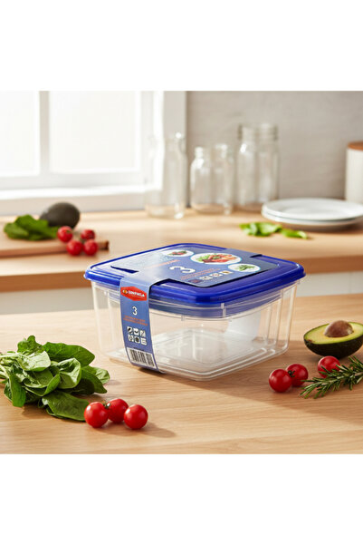 CT STONES Set de 3 recipiente pătrate pentru depozitare