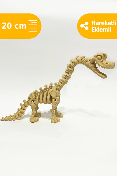 Artimon 3D Store Hareketli Brachiosaurus 3D İskelet Dinozor | Oyuncak Dinozor...
