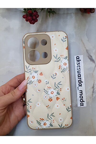 ZB Aksesuarda Moda حافظة مبطنة بنمط زهور متوافقة مع Redmi 15C 4G و5G