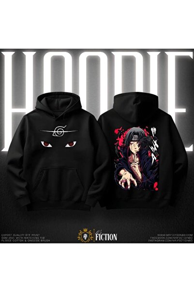 COZYWEAR سويت شيرت أسود كبير الحجم للجنسين مع قلنسوة، مطبوع بجودة عالية، مريح...