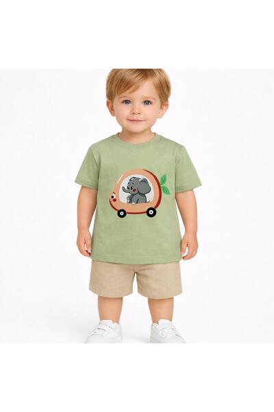 Yale Kids تي شيرت مطبوع للأولاد من عمر 1-4 سنوات