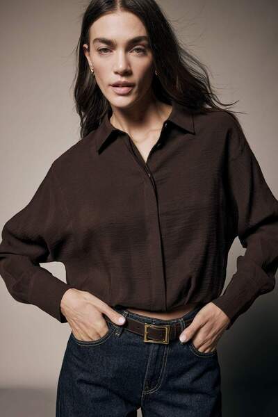 DeFacto Shirt Collar Modal Long Sleeve Shirt G9652Ax26Sp