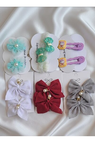 LO ADORO Devojčice, kopče za kosu, 12 komada, kopče za kosu sa figurom i mašn...