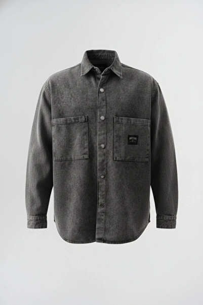 Lemur Men's Washable Denim Jacket-Shirt