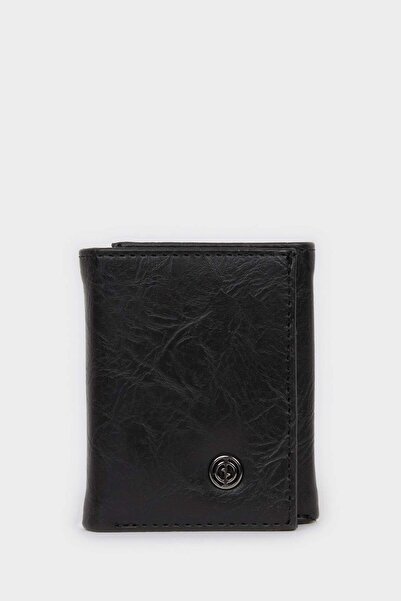 DeFacto Men's Faux Leather Wallet H2620Axns