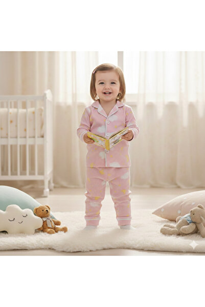 CUBBUX Παιδικό Σετ Πιτζάμες Βαμβακερό Άνετο Μοντέλο με Κουμπιά