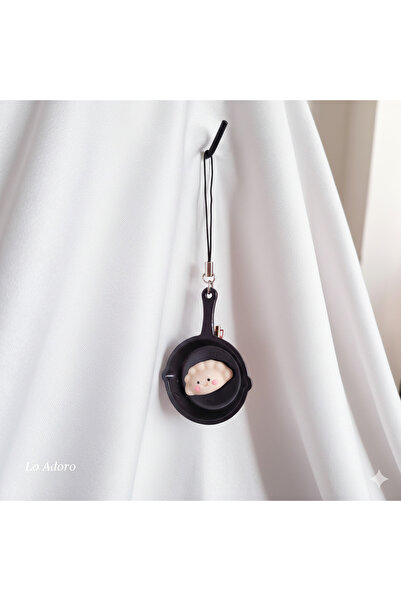 LO ADORO Gothic Harıbo Ayıcık Fiyonk İncili Kalp telefon ipi telefon süsü cha...