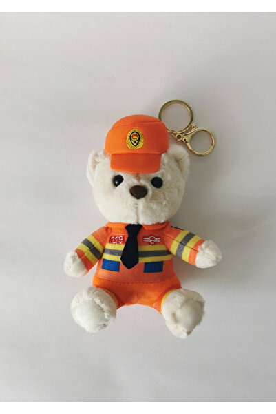 Halley Concept Police Teddy Bear Plush Toy Keychain Charm