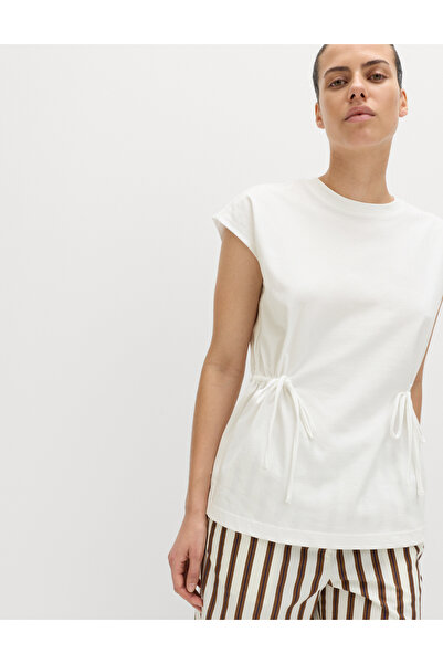 Marks & Spencer Pamuklu Bel Detaylı T-Shirt