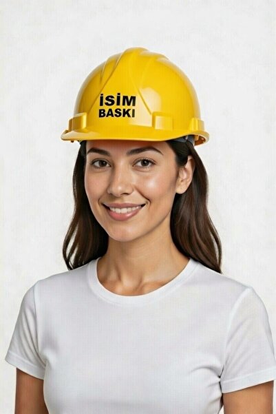 Teknik Kişiye Özel Baskılı CE Belgeli Baret – İsimli & Logolu İş Güvenliği Ba...