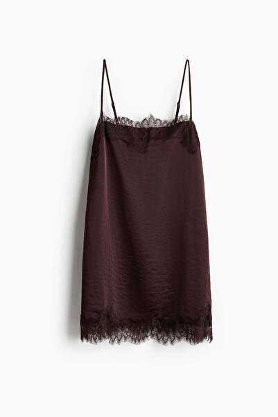H&M Lace-trimmed slip dress