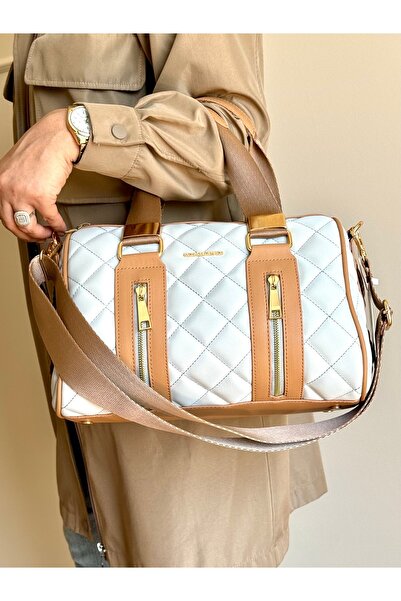 ÇANTAM GELSİN Justpolo Women's Black Cylinder Model Hand and Shoulder Bag Tm4...