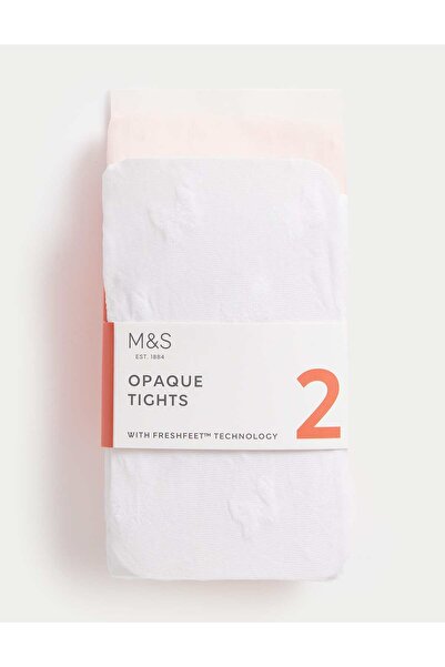 Marks & Spencer 2'li Desenli Külotlu Çorap