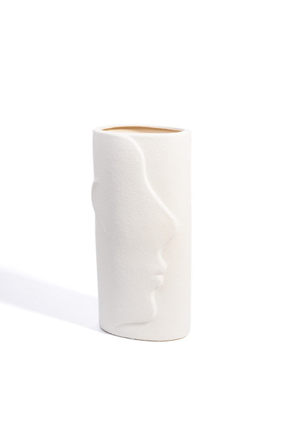 Malooki Decorative Ceramic Vase "Silhouette", Human Profile Design, 30 cm - T...