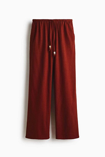 H&M Linen-blend drawstring trousers