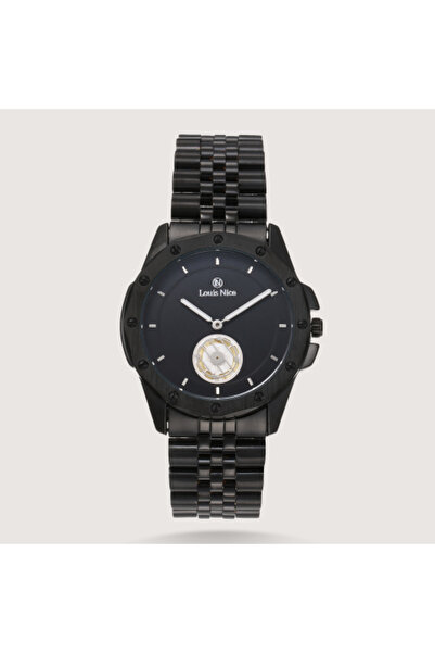 Louis Nice Men's Steel Watch in Black
