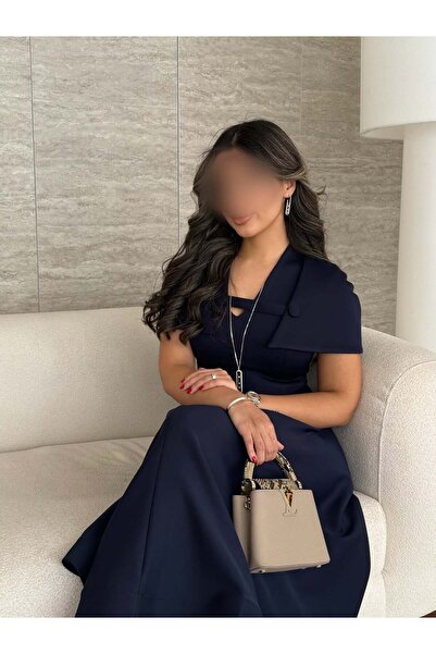 nouf navy blue Orthopedic dress