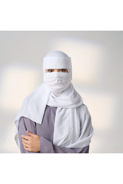 HIJAB VIP Korean-style face mask and front line - white