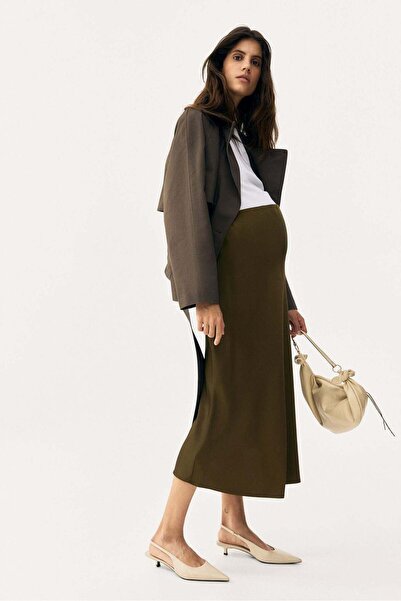 H&M MAMA Satin slip skirt