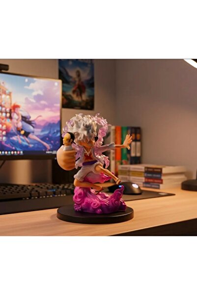 buhana One Piece Monkey D. Luffy Gear 5 Figür – Nika Form – Özel Efektli Kole...