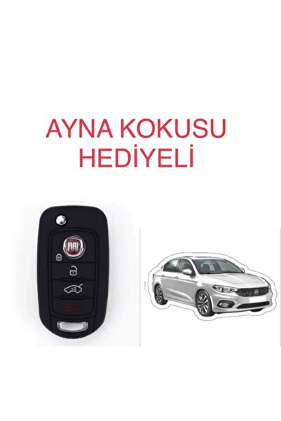 CİHAN GROUP غطاء حماية لمفتاح السيليكون من فيات Egea 500x + 5 عطور هدية