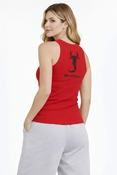 nedo7 Ribbed Athlete's Crew Neck Slim Fit Back Printed Sports Athlete's Top -...