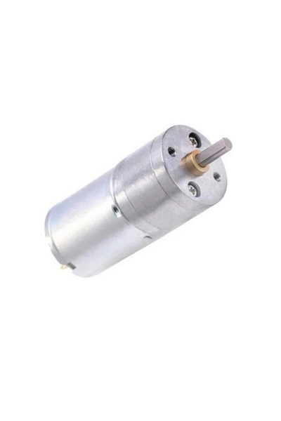 Voltaj 12V 25mm 16RPM Redüktörlü DC Motor (1 Adet)