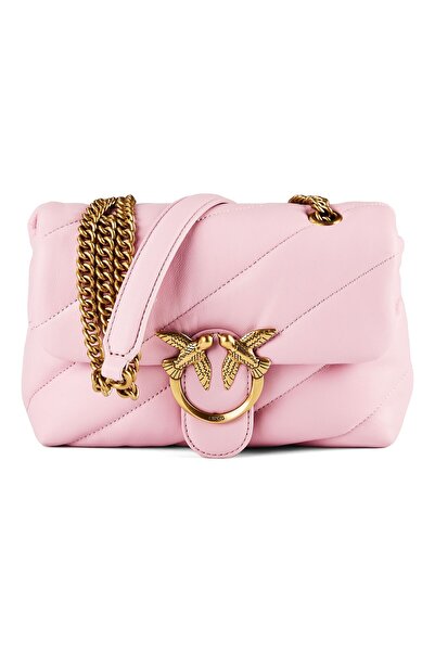 PİNKO Love Puff Umhängetasche Leder 21 cm