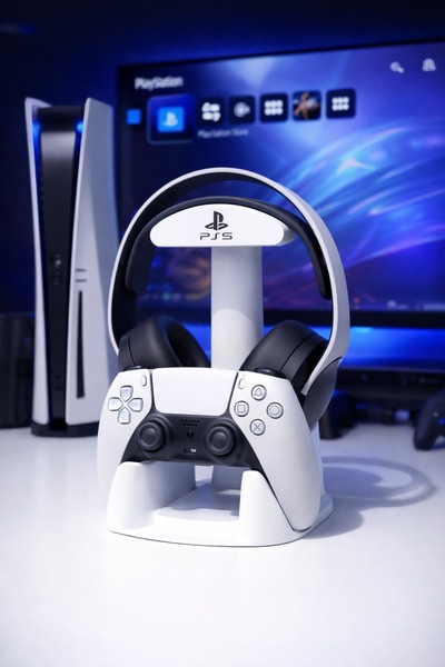 AGELON PS5 DualSense Kol ve Kulaklık Standı 2’si 1 Arada Masaüstü Tutucu