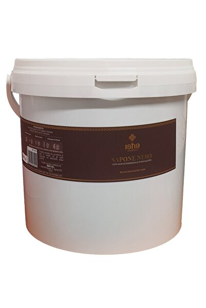 isha Săpun negru african cu eucalipt vrac, 5 litri,