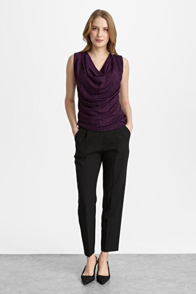 Mutlu Ertan قميص داخلي نسائي من Degaje Yaka Silvery Athlete Plum 30452
