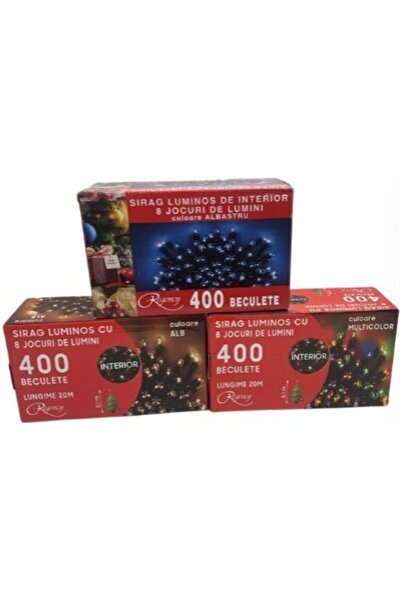 Gimihome Ghirlandă luminoasă de Crăciun, 400 becuri, 8 moduri de iluminare, 20 m