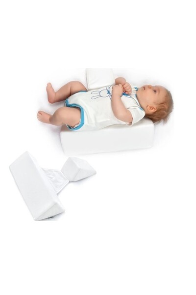 Babyjem Anti-Roll Pillow for Babies Side Slee (Color: Grey)