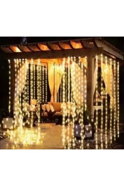 Gimihome Christmas Lights, Blue Rain Curtain, 336 LEDs, 5840 B