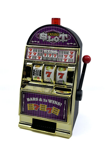 Bıyıklı Tobacco Casino Slot Makinesi Şeklinde Işıklı ve Sesli Kumbara