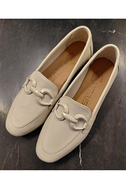 Venüs 25484201 Genuine Leather Women's Loafer Shoes