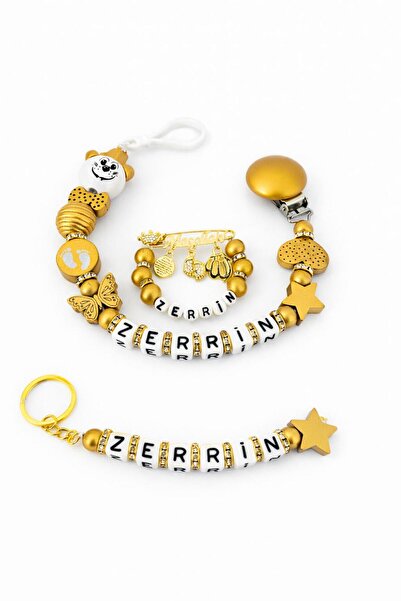 Shopfocus KİŞİYE ÖZEL İSİMLİ-EMZİK ASKISI ZİNCİRİ-BEBEK MAŞALLAH YAKA İĞNESİ ...