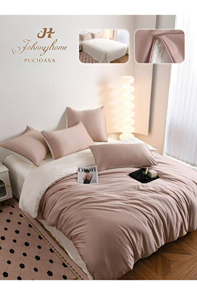 FIONNA.RO Premium Duvet Cover Set 6 Pieces - Beige and Cream