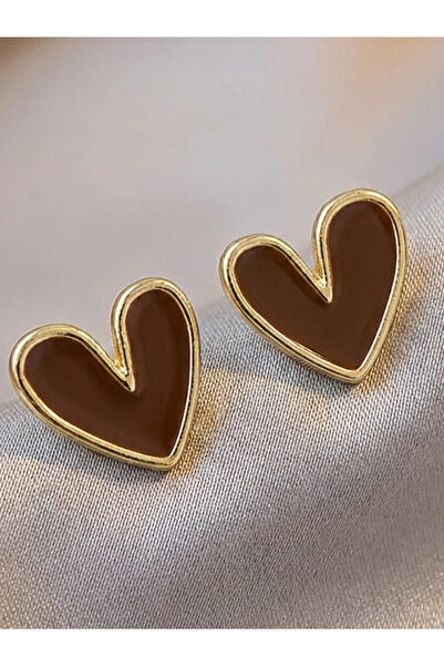Happy Vibes Stylish Vintage Heart Design Earrings - Pinterest Earrings