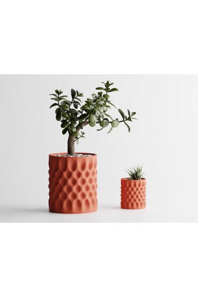 Sani Vase "Dent 2 SMALL" 111 x 111 x H126mm - Terracotta red