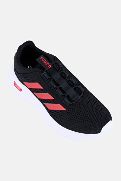 adidas Men Cloudfoam Comfy EL Lace Up Running Shoes, Black