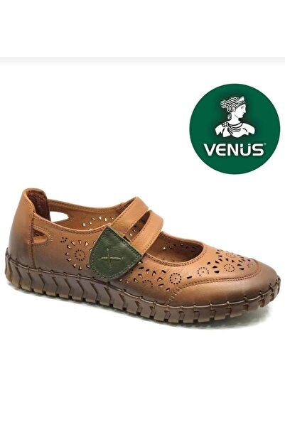 Venüs 2010728Y حذاء نسائي مريح يوميًا مصنوع من الجلد الطبيعي