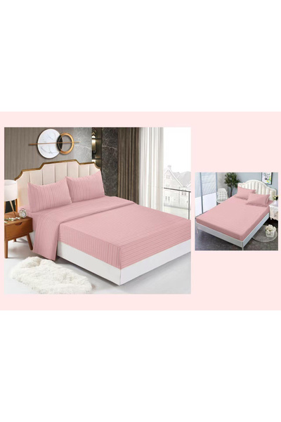 FIONNA.RO Damask Cotton Underwear With Stretchy 4 Pieces - Pink