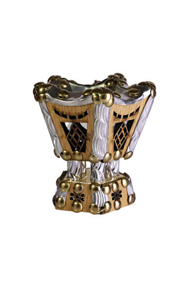 Oud Pakistani mini incense burner, beige color