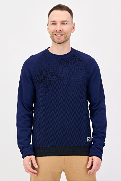 Nike Men Sportswear Fit Long Sleeve Outdoor Sweatshirt, Navy