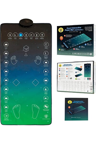 PUKON My Salah Mat Adult & Revert Muslim Educational Interactive Prayer Mat